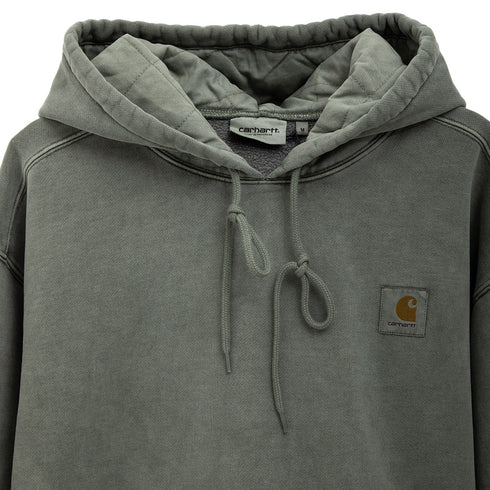 Carhartt WIP Hooded Vista Sweat Smoke Green Garment Dyed I029523.1ND.GD.03 Degli Uberti